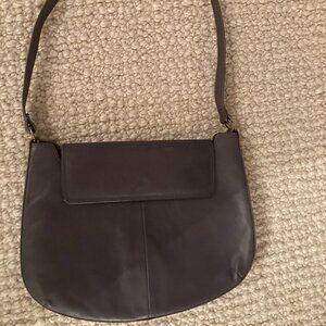 Charles Jourdan Grey Leather Shoulder Bag